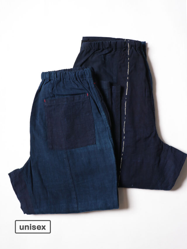 藍の古布タゴサクパンツ