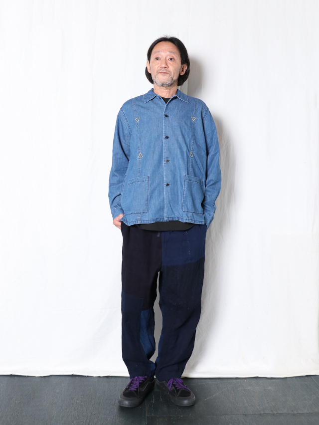 藍の古布タゴサクパンツ TIGRE BROCANTE 藍の古布タゴサクパンツ TIGRE BROCANTE
