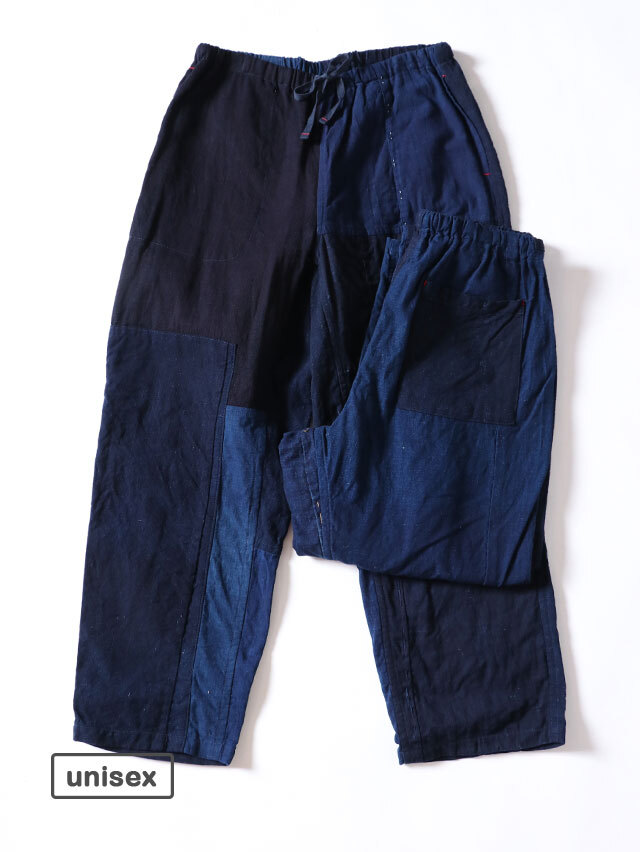 藍の古布タゴサクパンツ
