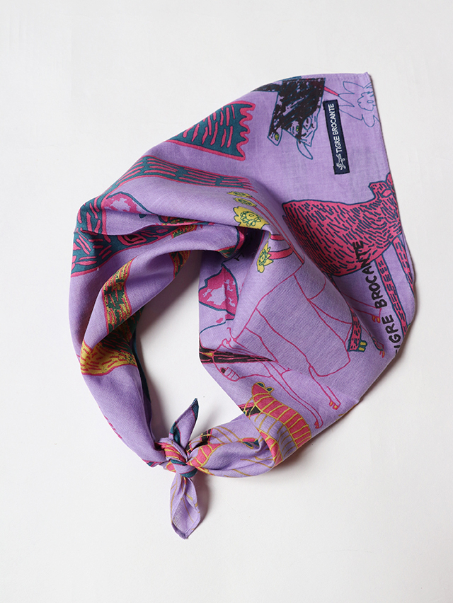 Lively Animalガーゼバンダナ TIGRE BROCANTE
