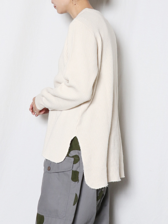 アーミーワッフルロックリブ長袖T TIGRE BROCANTE