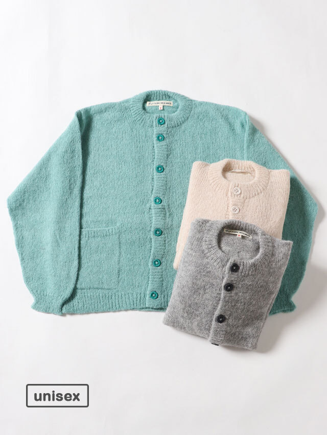 Babyアルパカ ダブルポケットカーディガン