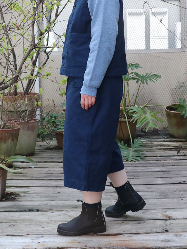 バックサテンカーゴキュロットパンツ TIGRE BROCANTE