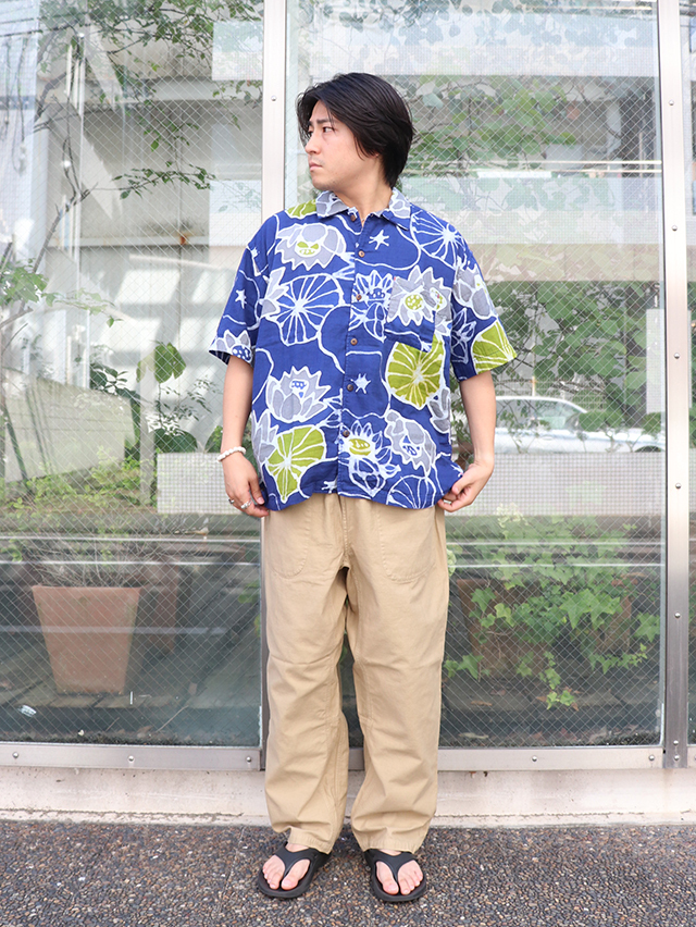 バックサテンタゴサクロングパンツ TIGRE BROCANTE
