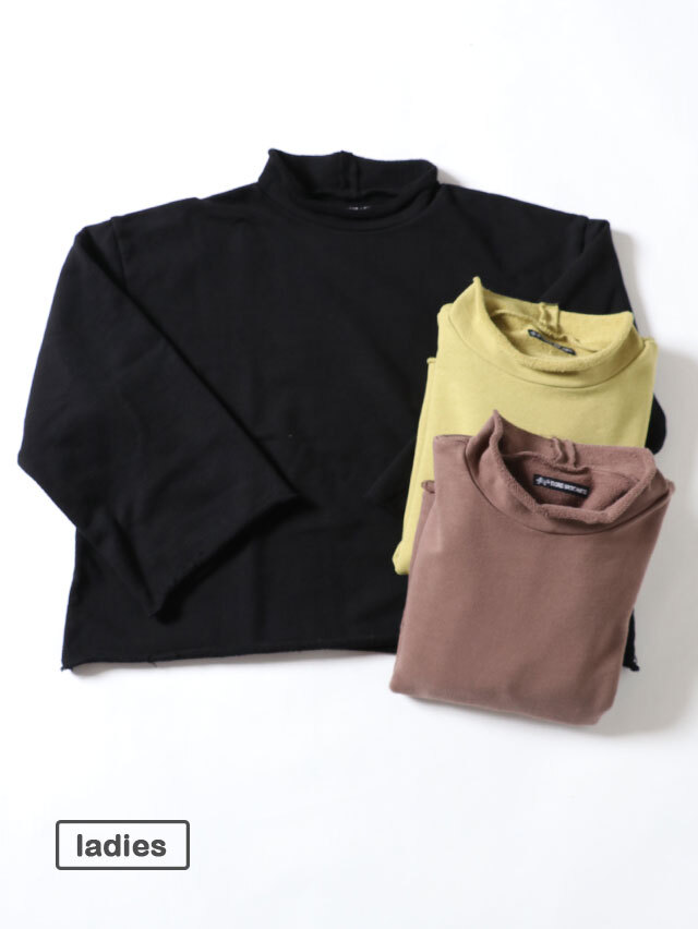 BD裏毛カットオフワイドスウェット