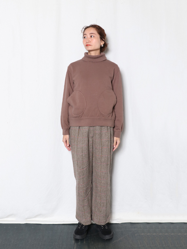 BD裏毛ダブルリブタートルスウェット TIGRE BROCANTE