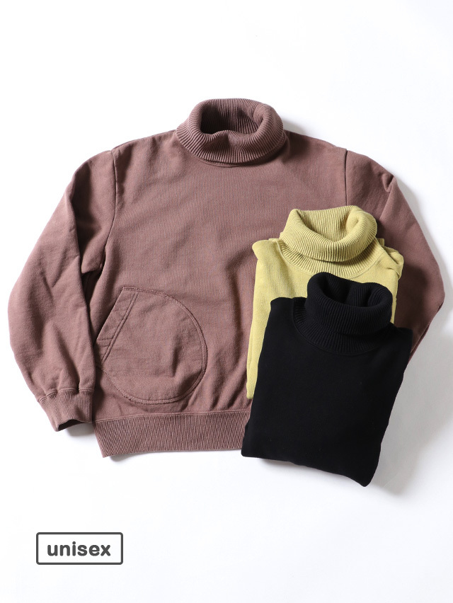 BD裏毛ダブルリブタートルスウェット