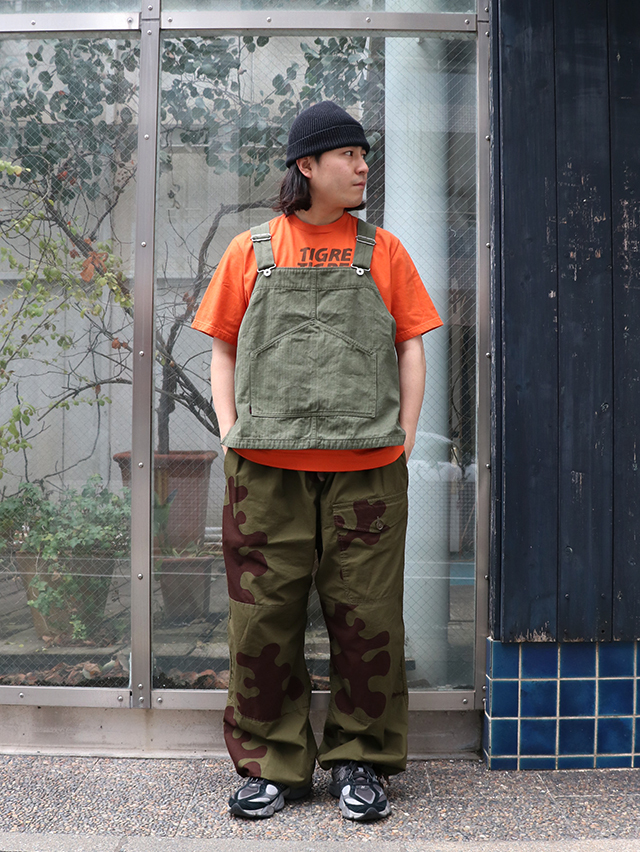 BDヘリンボンワークマンビブベスト TIGRE BROCANTE