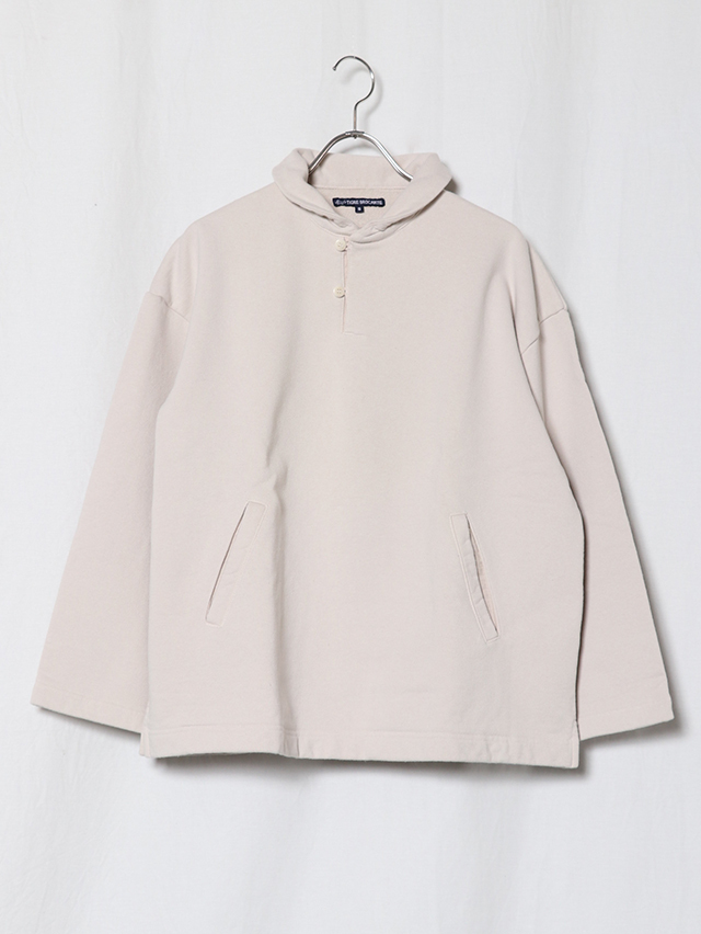 BD裏毛ショールカラースウェット(MensSとM)/オイスター