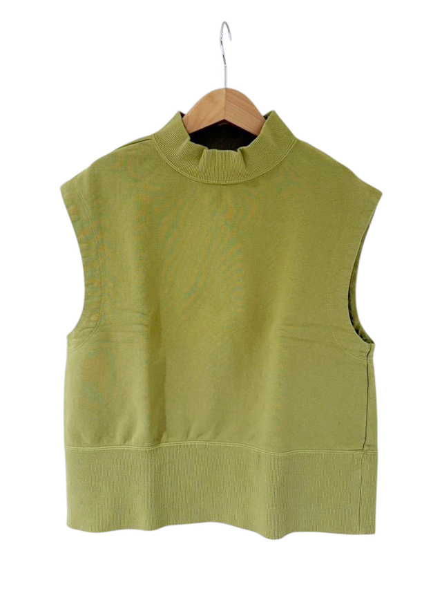 BD裏毛ワイドリブベスト/ピスタチオ