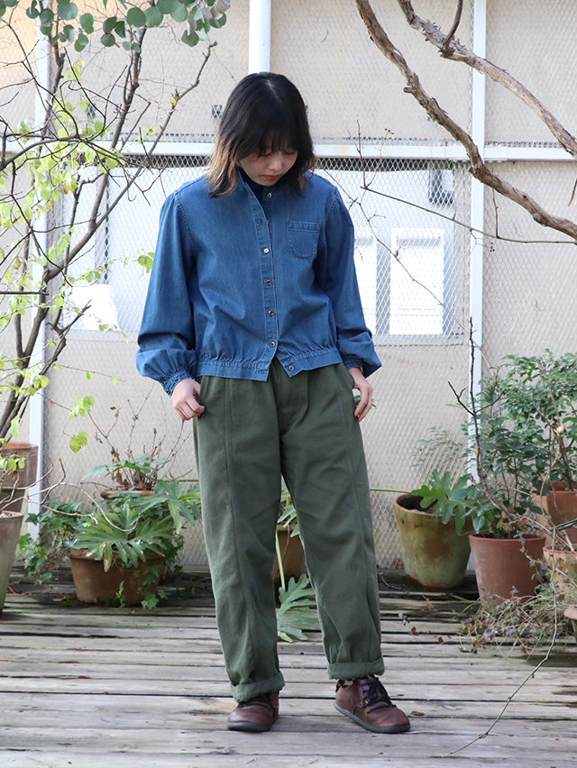 BDヘリンボンボルダーパンツ TIGRE BROCANTE