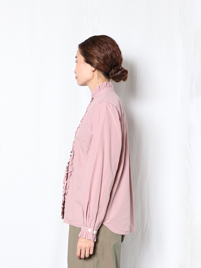 ブロードリルフリル長袖シャツ TIGRE BROCANTE