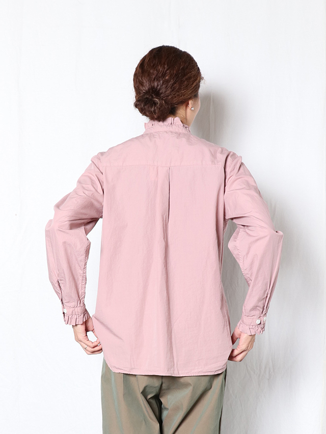 TIGRE BROCANTE ギャザーフリルシャツ ブロードリルフリル長袖シャツ TIGRE BROCANTE