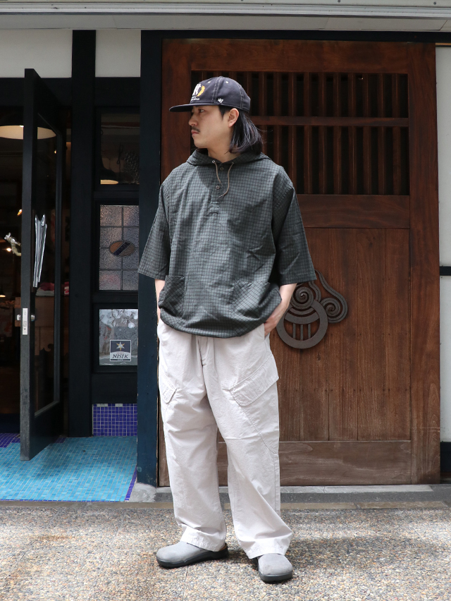 miyuki1221Plage 別注アノラック ドビークロスチェック ビッグポケットアノラック TIGRE BROCANTE