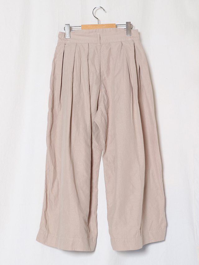 Cottoliリネン100%ロマンティックレースパンツ17600円 麻 日本製 セール】 コットンリネンボックスタックパンツ （パンツ