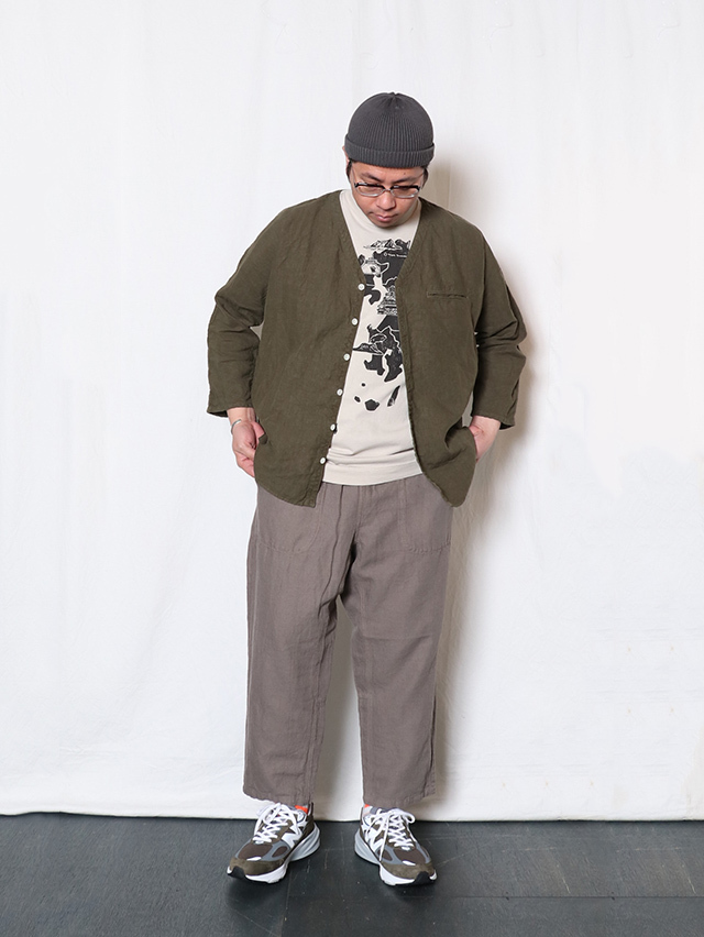 コットンリネンツイルタゴサクパンツ TIGRE BROCANTE