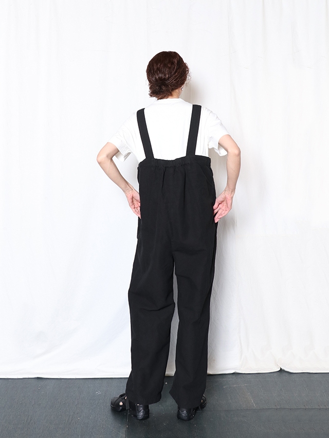 コットンリネンワッシャーアラウンドカバーサロペット TIGRE BROCANTE