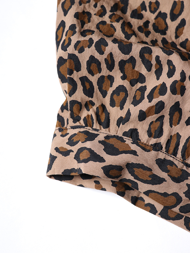 コットンナイロンレオパードムエタイ8分丈パンツ TIGRE BROCANTE