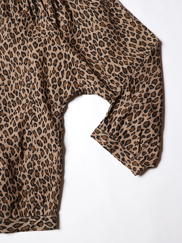 コットンナイロンレオパードムエタイ8分丈パンツ TIGRE BROCANTE