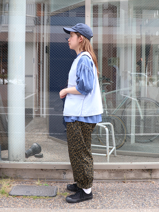 コットンナイロンレオパードムエタイ8分丈パンツ TIGRE BROCANTE