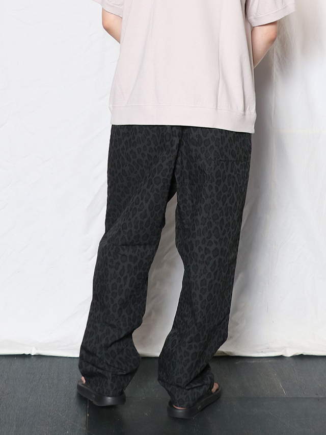 コットンナイロンレオパードタゴサクロングパンツ ティグルブロカンテ