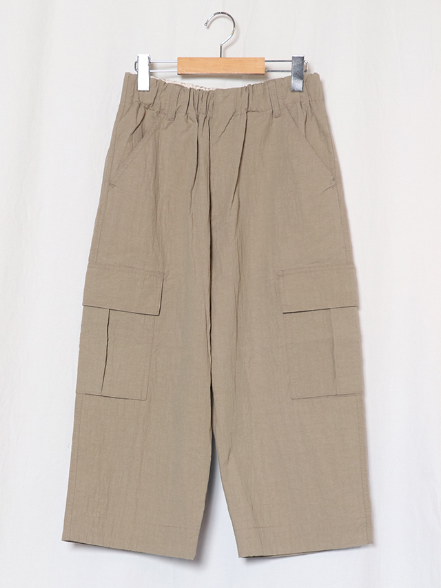 コットンナイロンワッシャーミャオカーゴパンツ