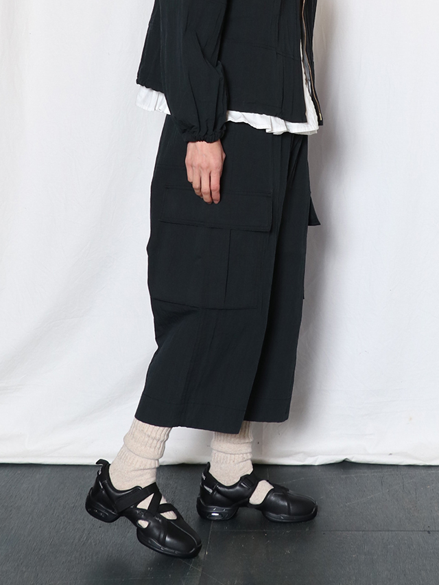 コットンナイロンワッシャーミャオカーゴパンツ