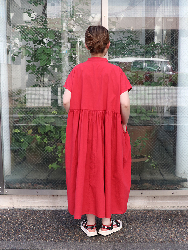 コードストライプギャザードロップワンピース TIGRE BROCANTE