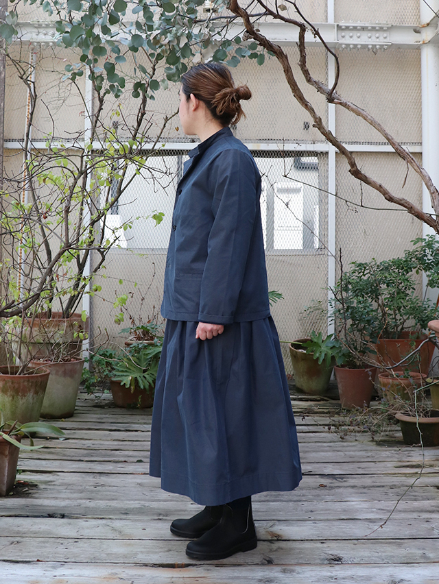 C/P玉虫ギャバフィセルロングスカート TIGRE BROCANTE