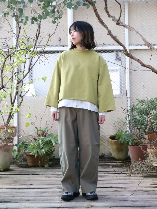ばんばんページ C/P玉虫ギャバオーバーカーブパンツ TIGRE BROCANTE