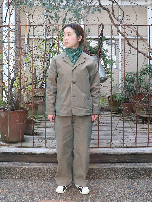 C/P玉虫ギャバショートラペルジャケット TIGRE BROCANTE