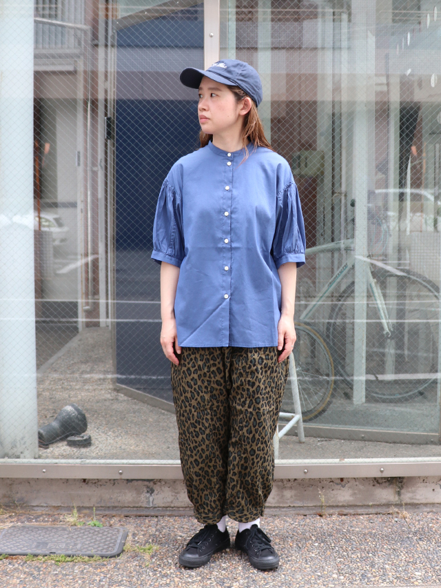 C/Siシャンブレーバルン5分袖ブラウス TIGRE BROCANTE