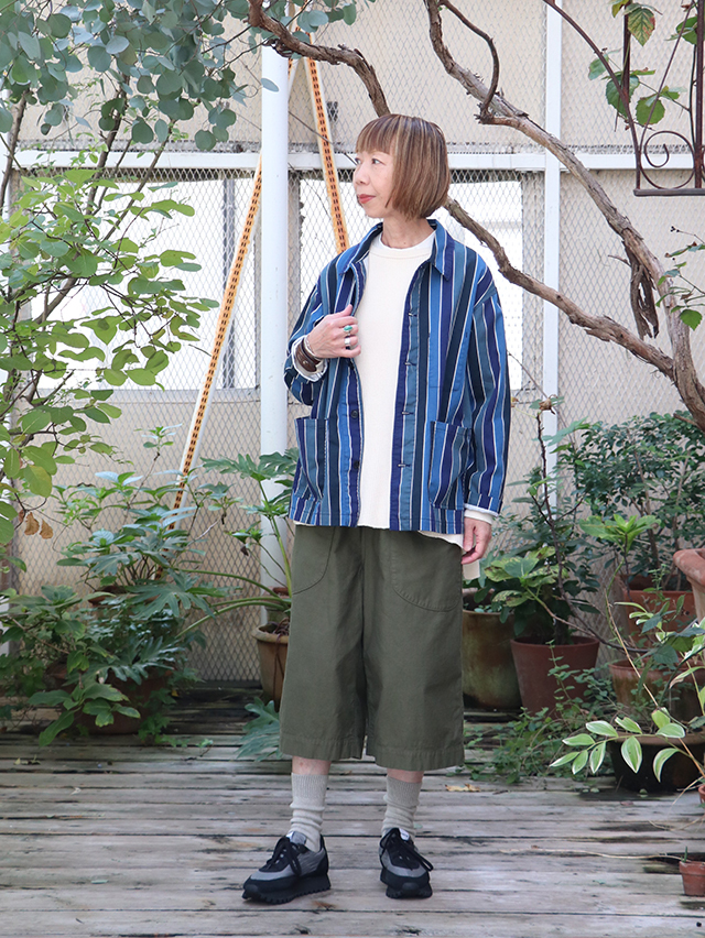 レインボーストライプレギュラーカバーオール TIGRE BROCANTE