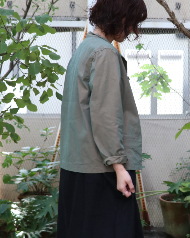 C/P玉虫ギャバショートラペルジャケット TIGRE BROCANTE