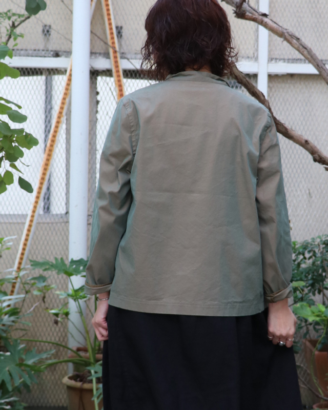C/P玉虫ギャバショートラペルジャケット TIGRE BROCANTE