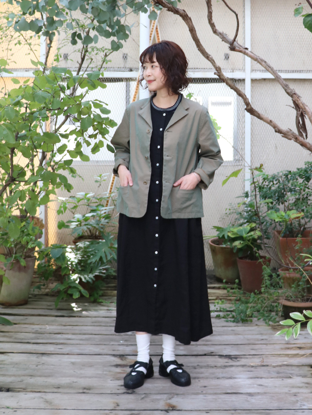 C/P玉虫ギャバショートラペルジャケット TIGRE BROCANTE
