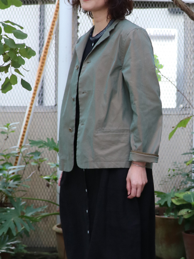 C/P玉虫ギャバショートラペルジャケット TIGRE BROCANTE