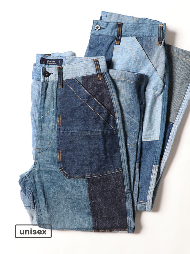 デニムMIXベイカーパンツ