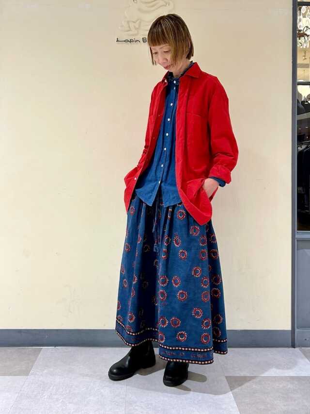 80タイプライター タイトカラーロングシャツ TIGRE BROCANTE