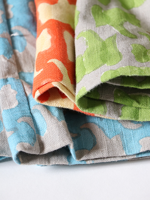 エレファントブロックプリントフィセルロングスカート TIGRE BROCANTE