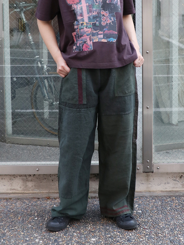 リメイクユーロリネンシーツMIXサルクパンツ TIGRE BROCANTE