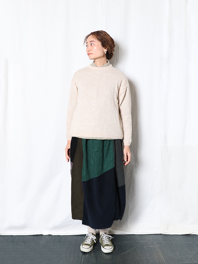 Babyアルパカ TB長袖セーター TIGRE BROCANTE Babyアルパカ TB長袖セーター TIGRE BROCANTE