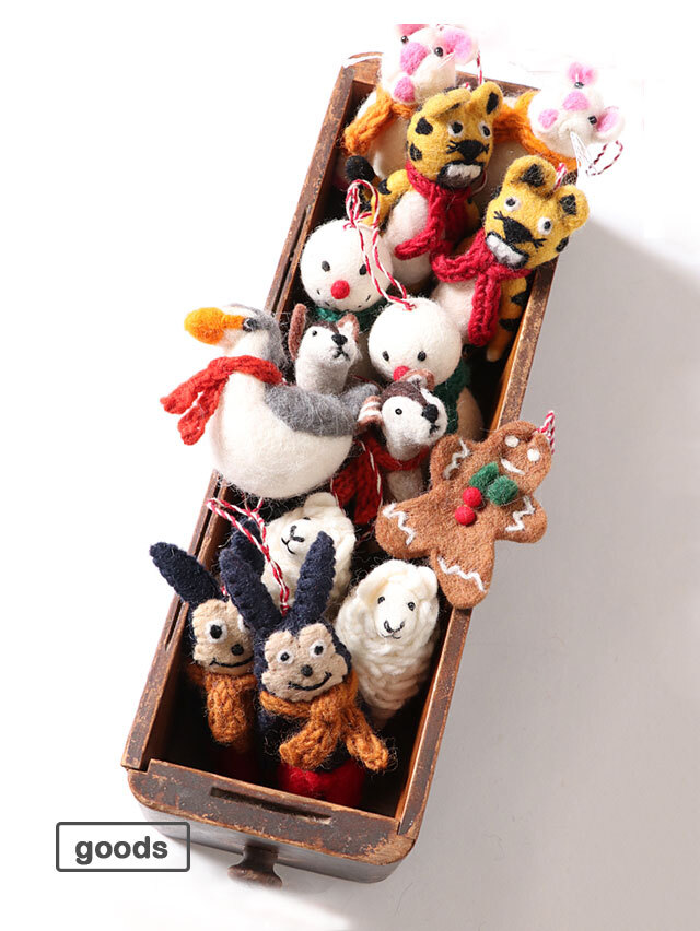 フェルトクリスマスオーナメント(1個ずつ)