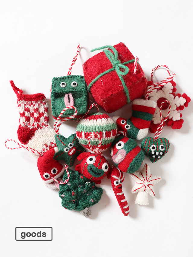 フェルトクリスマスオーナメントセット(モンスターパニック)