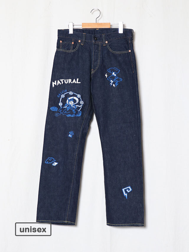 風神雷神naugty 5ポケットストレートパンツ