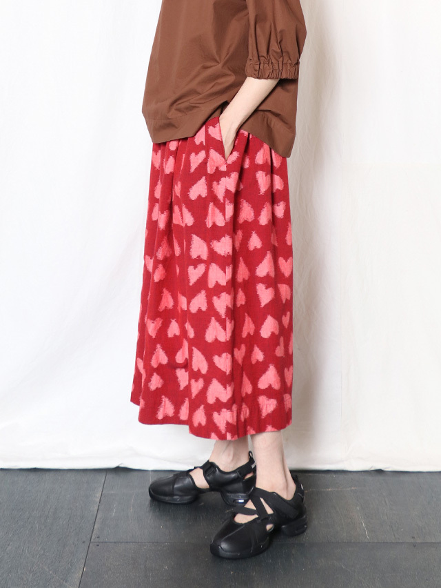 Heartful ikat フィセルロングスカート TIGRE BROCANTE