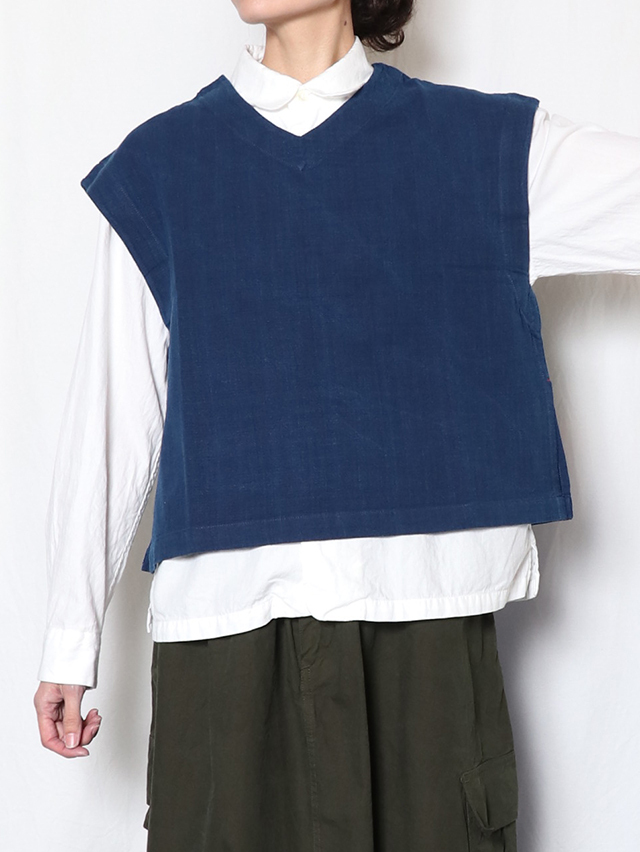 Hoot Indigo フレンチノッチベスト