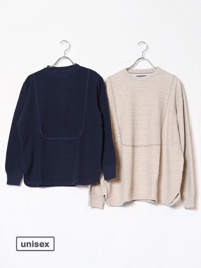 ハニカムワッフル３シーム長袖T