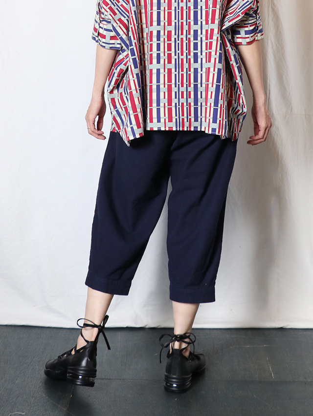 インディゴドビーサムライ8分丈パンツ TIGRE BROCANTE