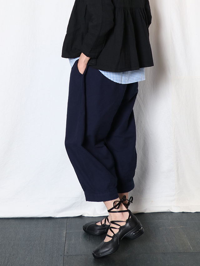 インディゴドビーサムライ8分丈パンツ TIGRE BROCANTE
